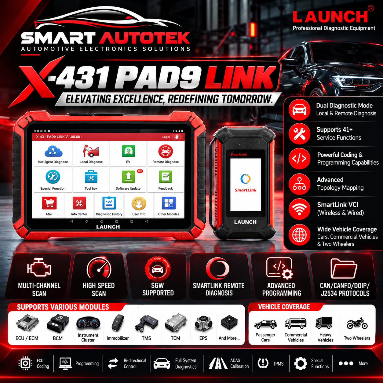 X-431 PAD 9 LINK product image
